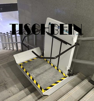 Safe Landing Residential Wheelchair Inclined Platform Lift Shopping Mall Low Noise Easy to Operate