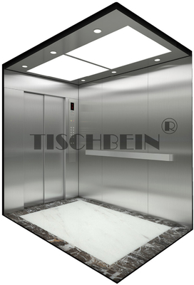 1000kg 1250kg 1600kg 0.5m/s  1.0m/s  1.5m/s Speed Hospital Elevator With Marble Floor Braille Button Deep Cabin