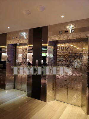 450-2500kg Photosensor Door Fire Rated Passenger Elevator 1.75m/s With Machine Room EN81 Code For Hotel Residential Bld