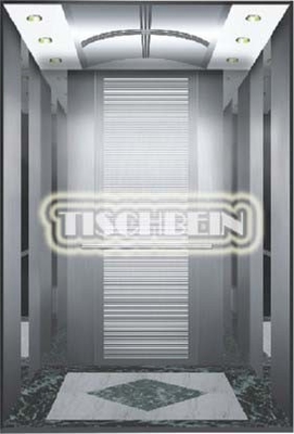 Adjacent Door Mirror Etching Finish Passenger Elevator 1.5m/s  Speed With 1000kg 1150kg 1250kg 1350kg 1600kg Capacity