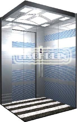 630kg 800kg 1000kg Traction Passenger Elevator 1.75m/S With Mirror Etching Finish For Hotel Shopping Mall