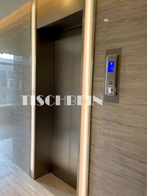 1.0m/s Traction MRL Passenger Elevator With Front And Rear Door For Shopping Center Office Building Residential Building