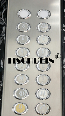 630kg 800kg 1000kg 1150kg 2.0m/S Panoramic Elevator With Hairline St. St. Finish For Hotel Residential Building