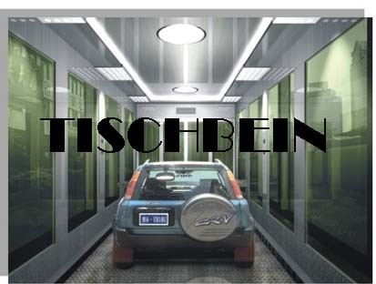 3000kg 5000kg Geared Machine Hotel Automobile Elevator 0.5m/s Cherckered Steel Floor For Residential Office Building