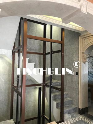 0.4m/s Speed Home Elevators For Private House or Residential Building With 320kg 400kg 450kg Capacity Emergency Stop