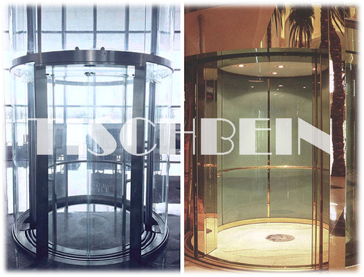 2000kg 2500kg Panoramic Glass Elevator Sightseeing Observation Lift Round Glass Wall With 2.0m/S Speed