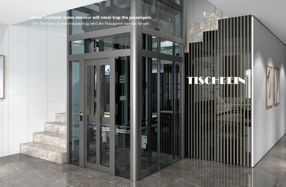 3 Sides Glass Wall VVVF Drive Panoramic Elevator 2.0m/s Observation Elevator For Hotel Shopping Mall