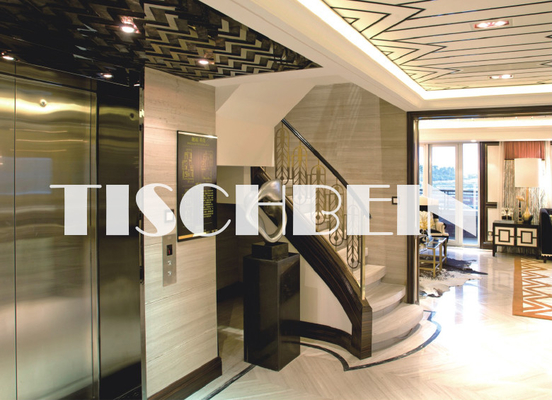 1000kg 1250kg 1.75m/S Machine Roomless Passenger Lifts Touchable COP Granit Marble Floor For Residential Building Hotel