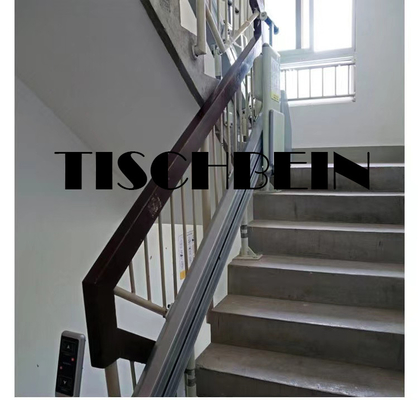 300kg Stainless Steel Rail Economic Wheelchair Inclined Platform Lift With Emergency Stop Funciton For Railway Station