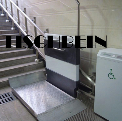 304 Stainless Steel Platform Safe Running Wheelchair Inclined Platform Lift For Supermarket Residential Building