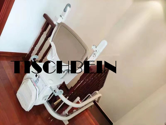 Supermarket Shopping Mall Wheelchair Lift With Curcled Guide Rail Track For Home 304 Stainless Steel Material