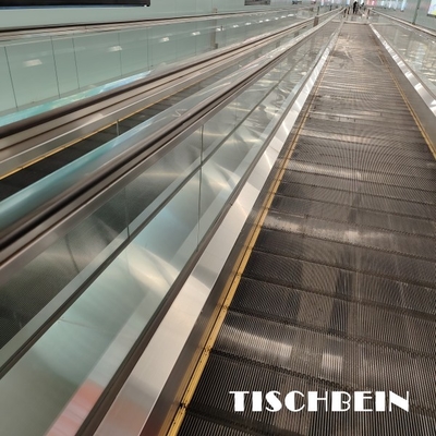 0.5m/S EN115 Moving Walkway Sidewalk 1000mm Pallet Width With Light For Supermarket